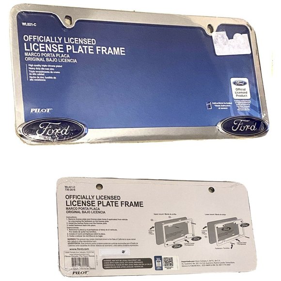 Ford Logo License Plate Frame - Picture 1 of 1